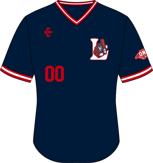 Classic V-Neck Laurinburg Hooligans Game Jersey